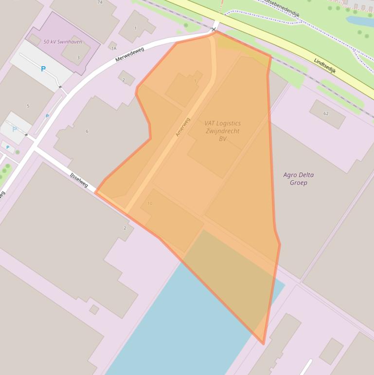 Kaart van postcodegebied 3336LA.