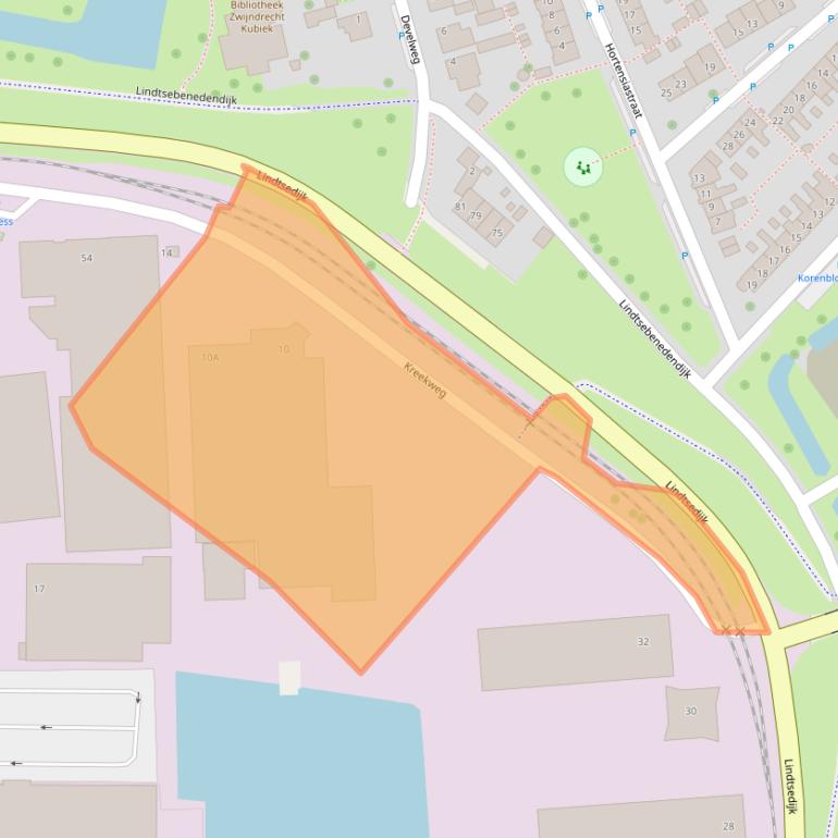 Kaart van postcodegebied 3336LC.