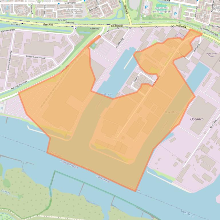 Kaart van postcodegebied 3336LG.