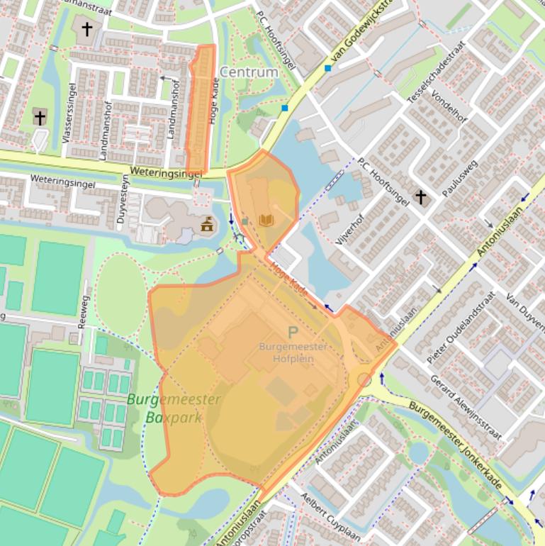 Kaart van postcodegebied 3341BE.