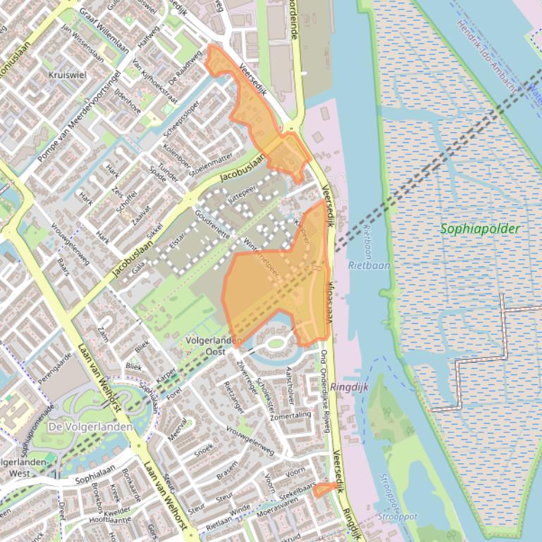Kaart van postcodegebied 3341BP.