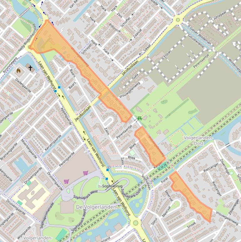 Kaart van postcodegebied 3341BS.