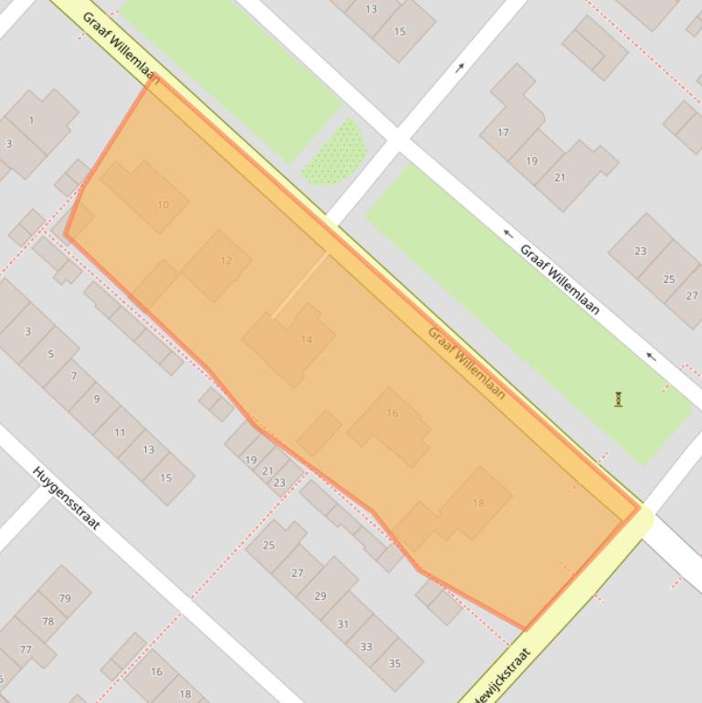 Kaart van postcodegebied 3341CE.