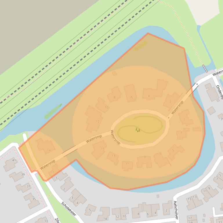 Kaart van postcodegebied 3341DE.
