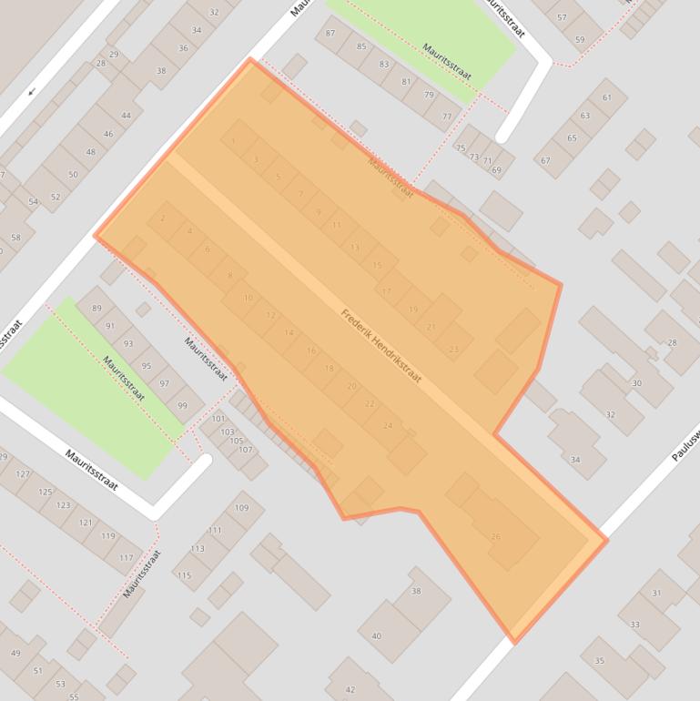 Kaart van postcodegebied 3341ED.