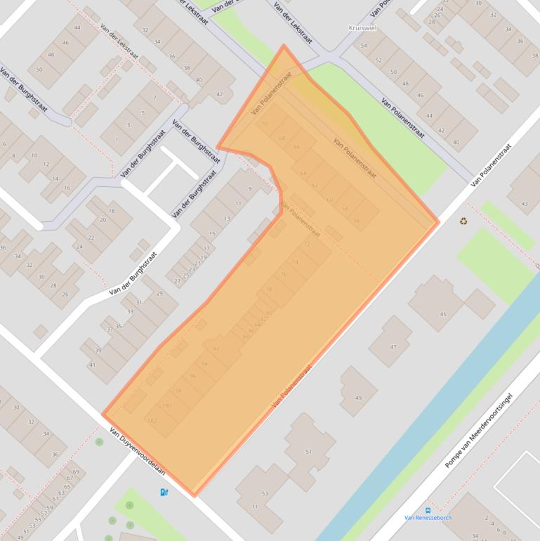 Kaart van postcodegebied 3341GR.