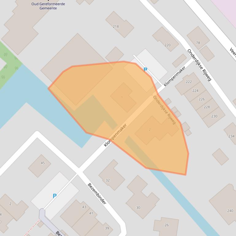 Kaart van postcodegebied 3341HK.