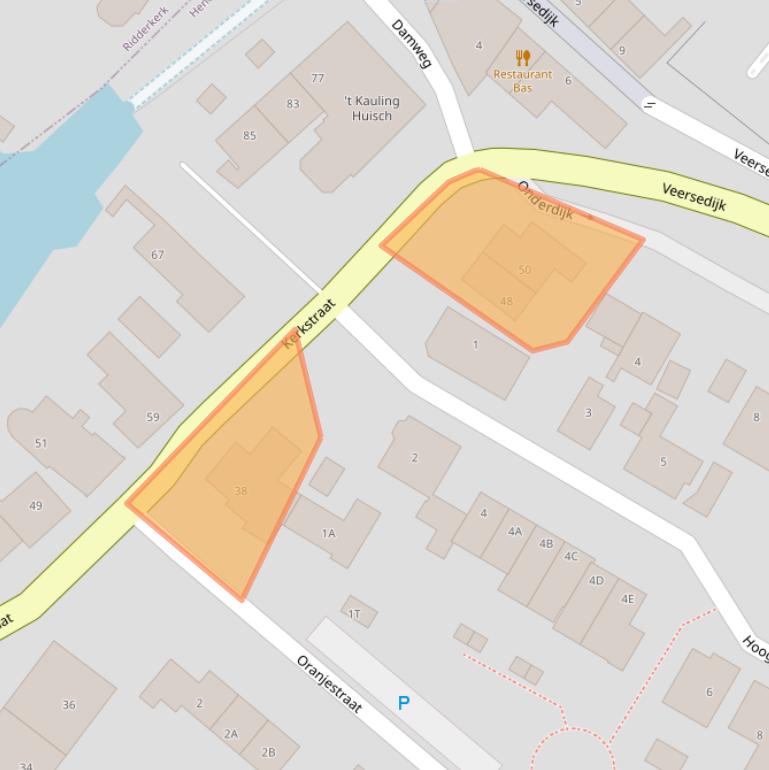 Kaart van postcodegebied 3341LG.