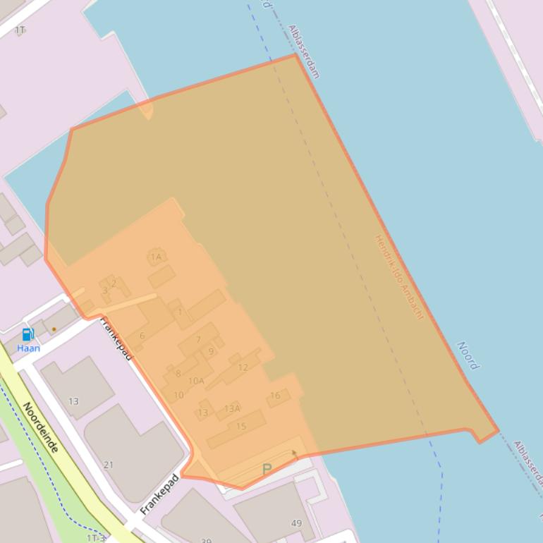 Kaart van postcodegebied 3341LV.