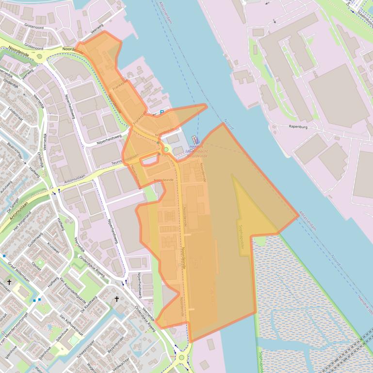 Kaart van postcodegebied 3341LW.