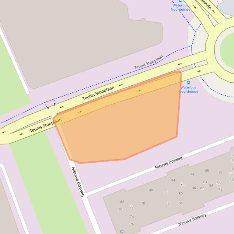 Kaart van postcodegebied 3341MA.