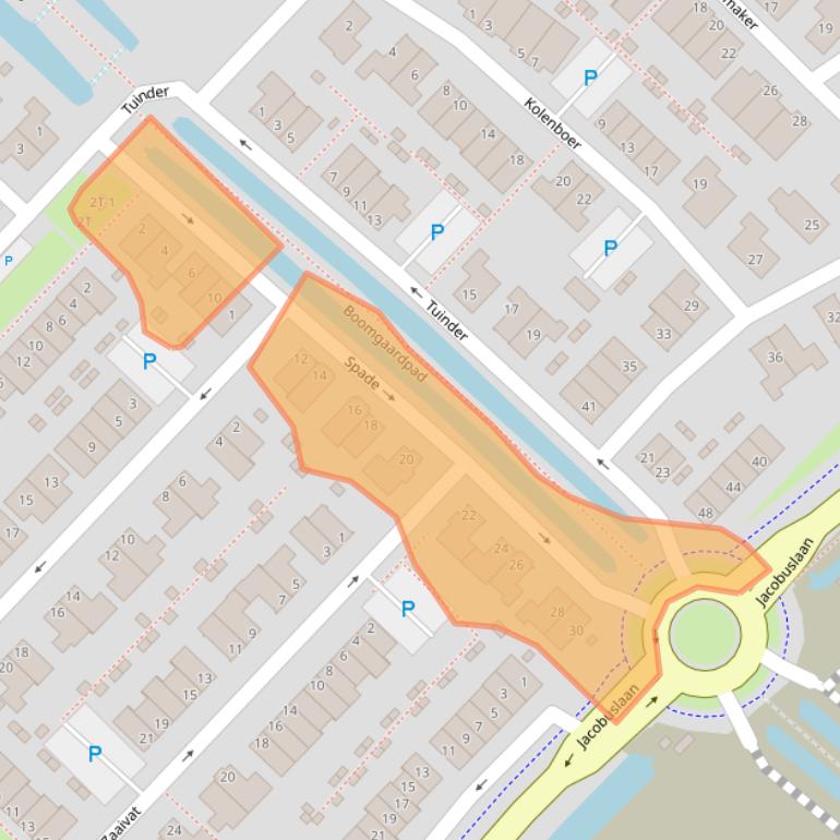 Kaart van postcodegebied 3341RN.