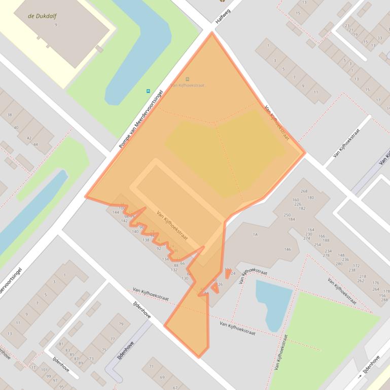 Kaart van postcodegebied 3341SL.