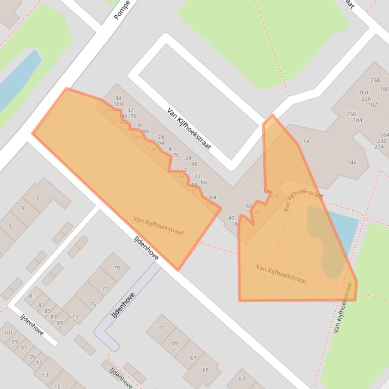 Kaart van postcodegebied 3341SN.