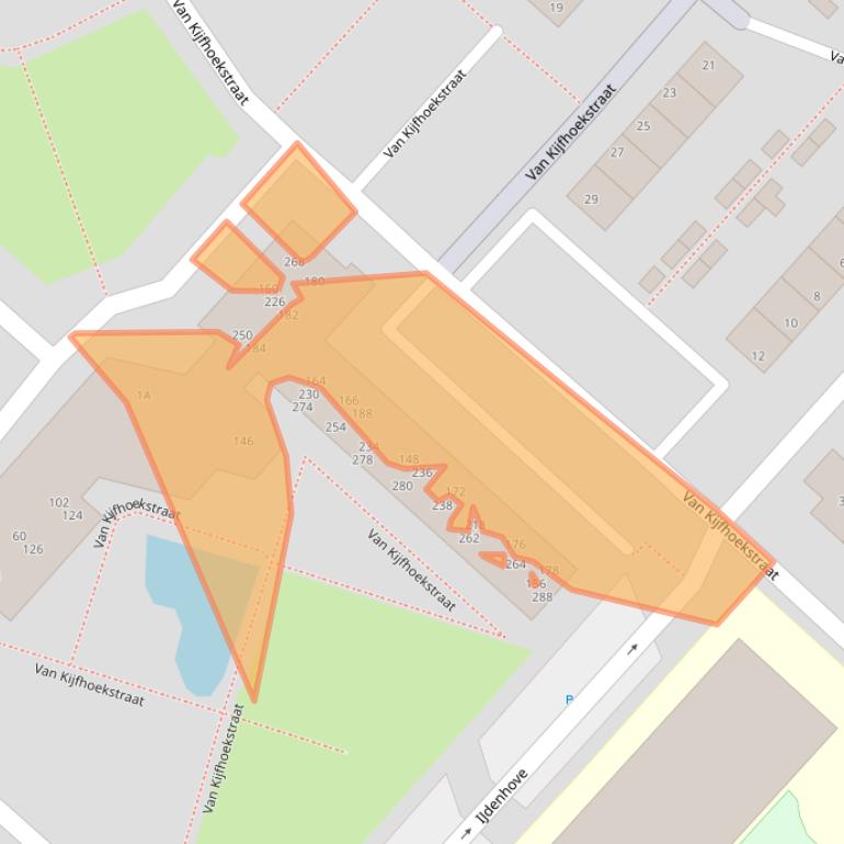 Kaart van postcodegebied 3341SP.