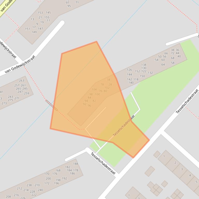 Kaart van postcodegebied 3341TH.