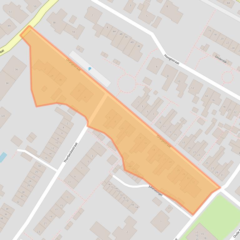 Kaart van postcodegebied 3341XN.