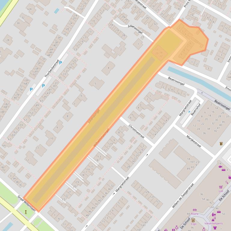 Kaart van postcodegebied 3341XT.