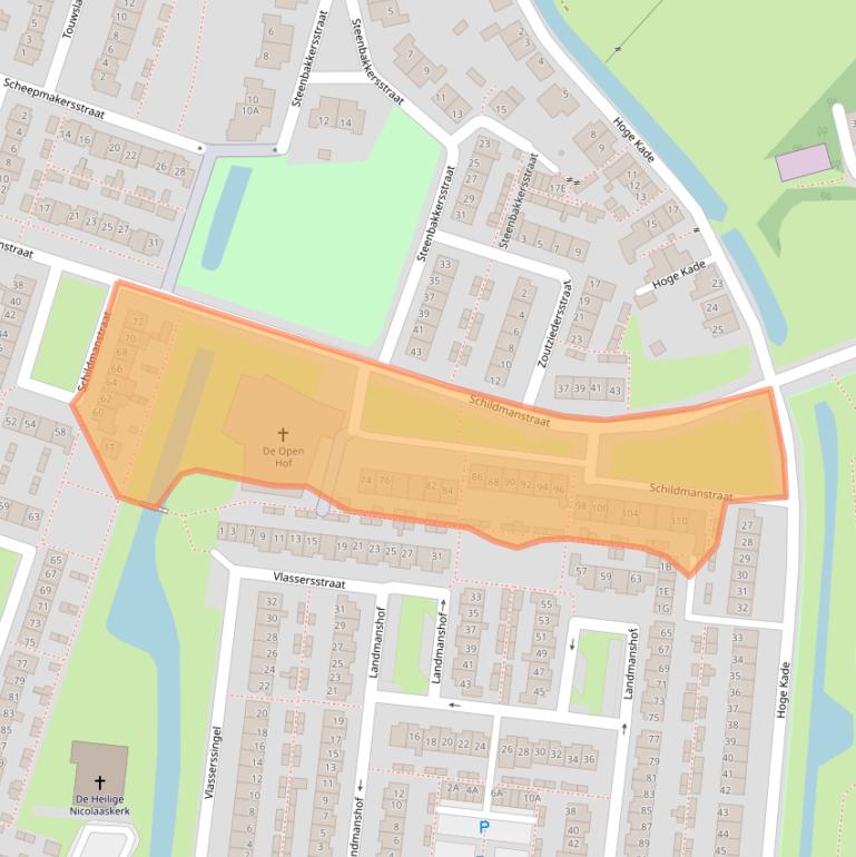 Kaart van postcodegebied 3342BS.