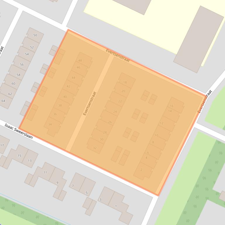 Kaart van postcodegebied 3342CG.