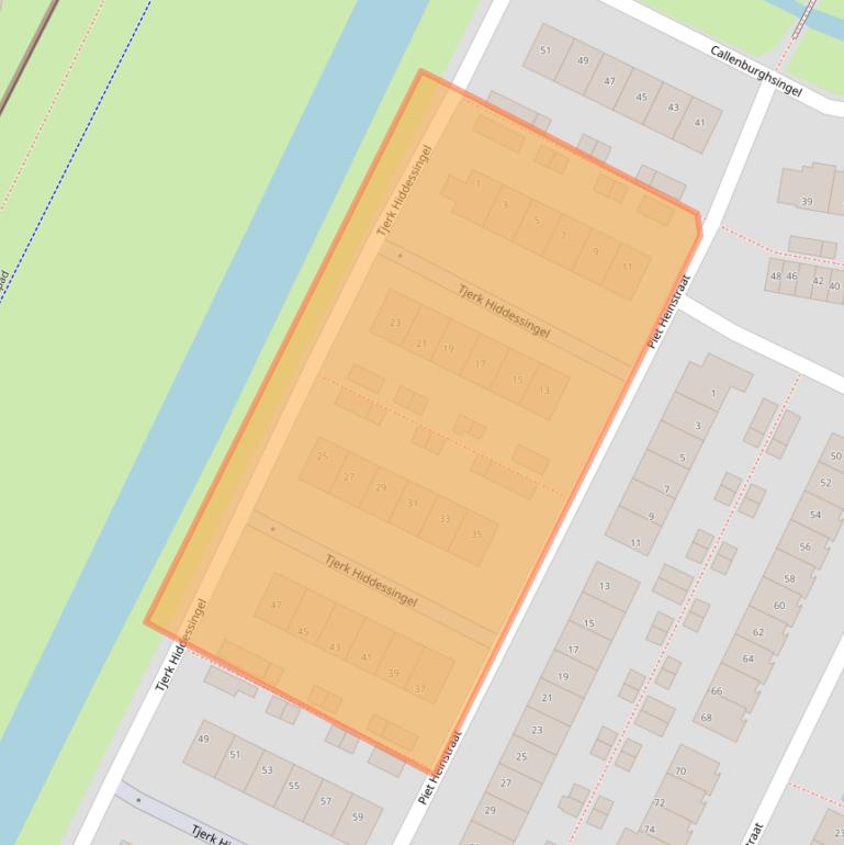 Kaart van postcodegebied 3342CL.