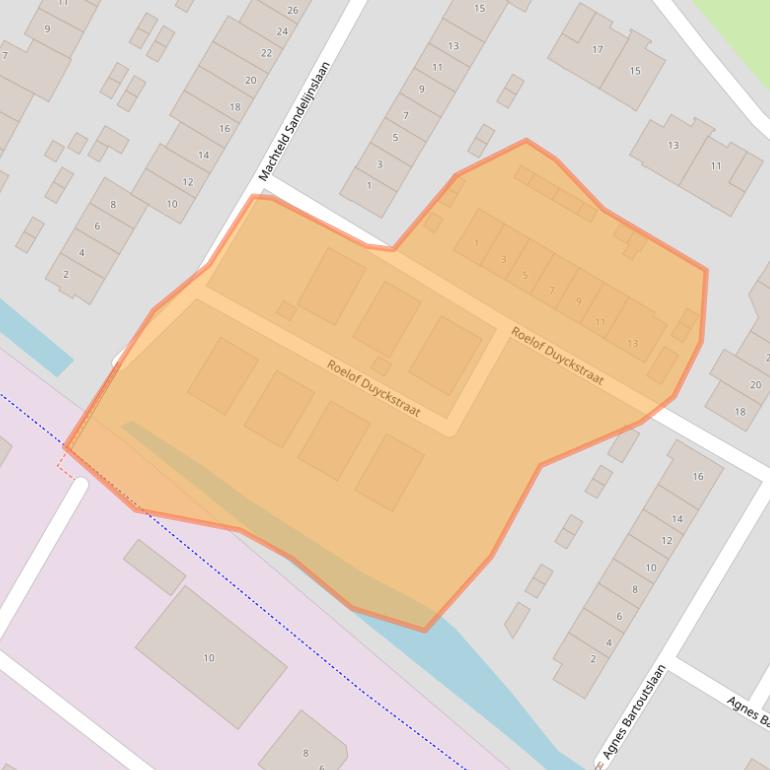 Kaart van postcodegebied 3342GH.