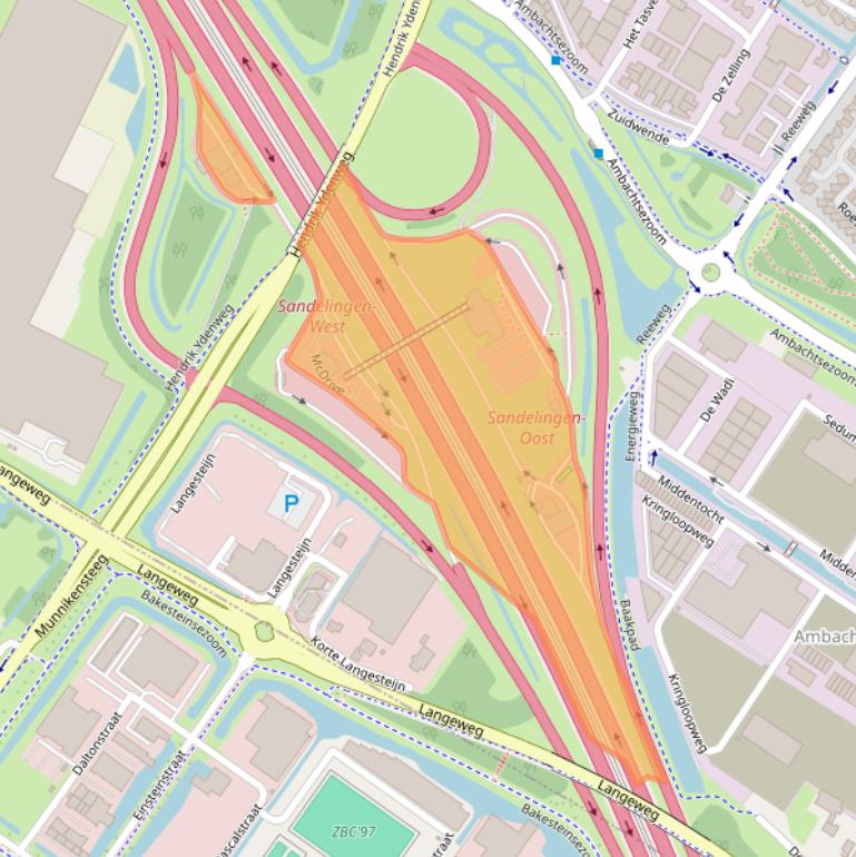 Kaart van postcodegebied 3342LE.