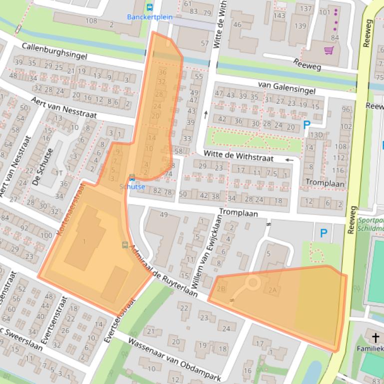 Kaart van postcodegebied 3342TA.