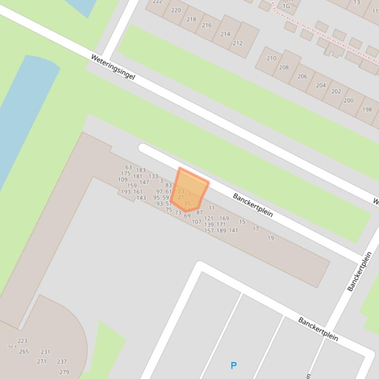 Kaart van postcodegebied 3342TB.