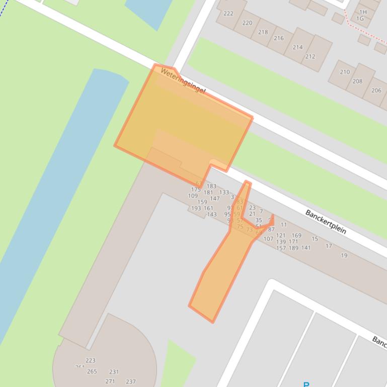 Kaart van postcodegebied 3342TC.