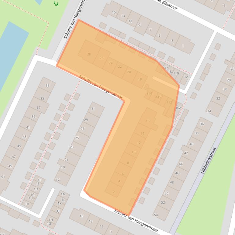 Kaart van postcodegebied 3342VG.