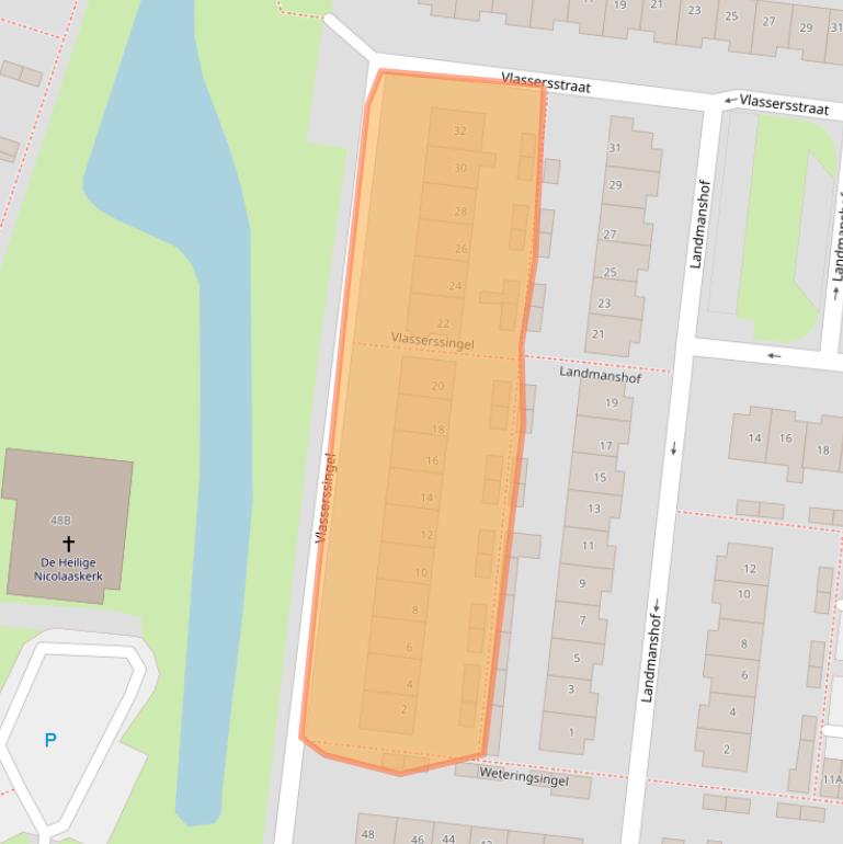 Kaart van postcodegebied 3342XK.