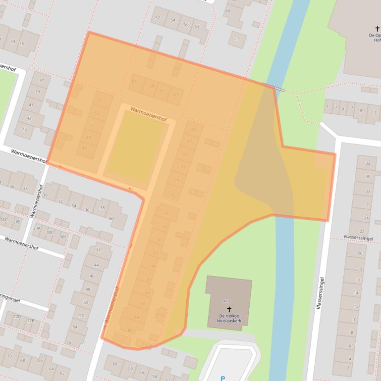 Kaart van postcodegebied 3342XN.