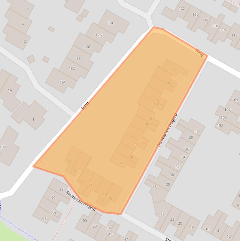 Kaart van postcodegebied 3343BV.