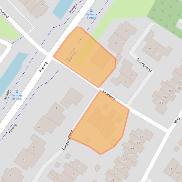 Kaart van postcodegebied 3343CH.