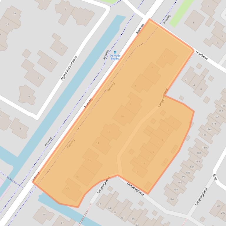 Kaart van postcodegebied 3343CK.