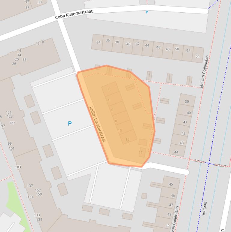 Kaart van postcodegebied 3343RL.
