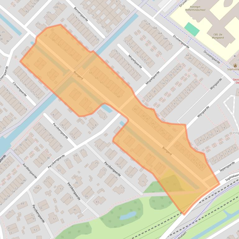 Kaart van postcodegebied 3344DA.