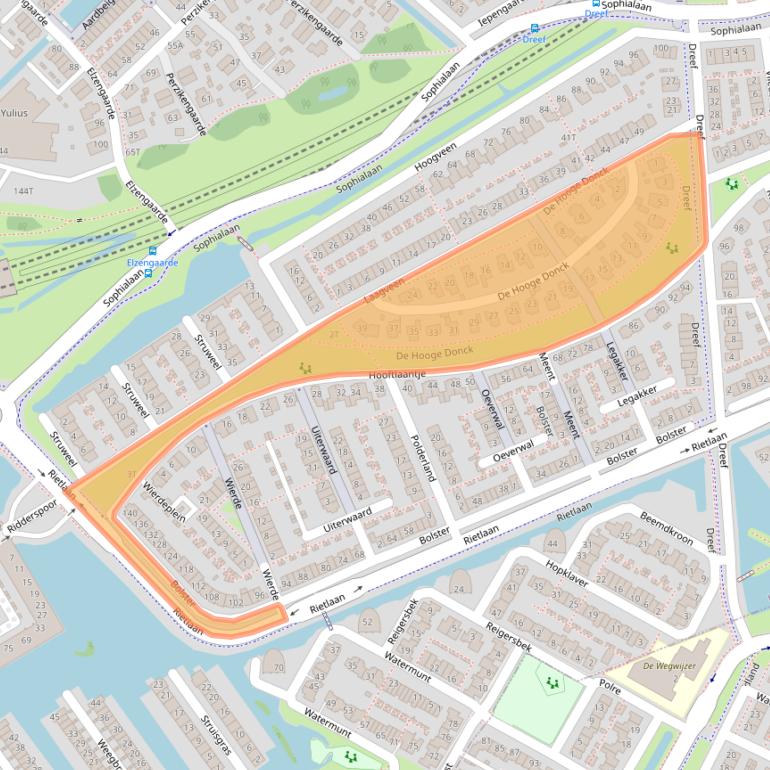 Kaart van postcodegebied 3344EM.