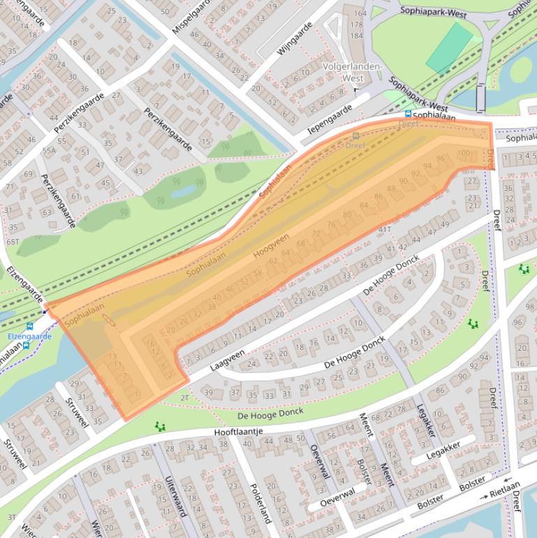 Kaart van postcodegebied 3344EP.