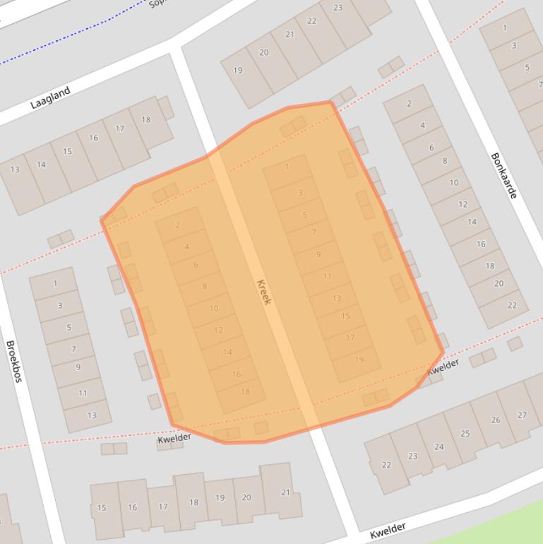 Kaart van postcodegebied 3344GN.