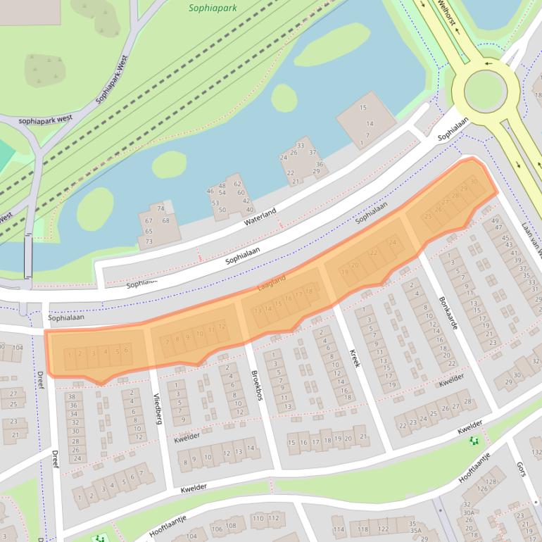 Kaart van postcodegebied 3344GR.