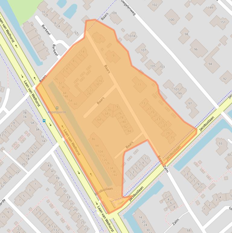 Kaart van postcodegebied 3344HG.