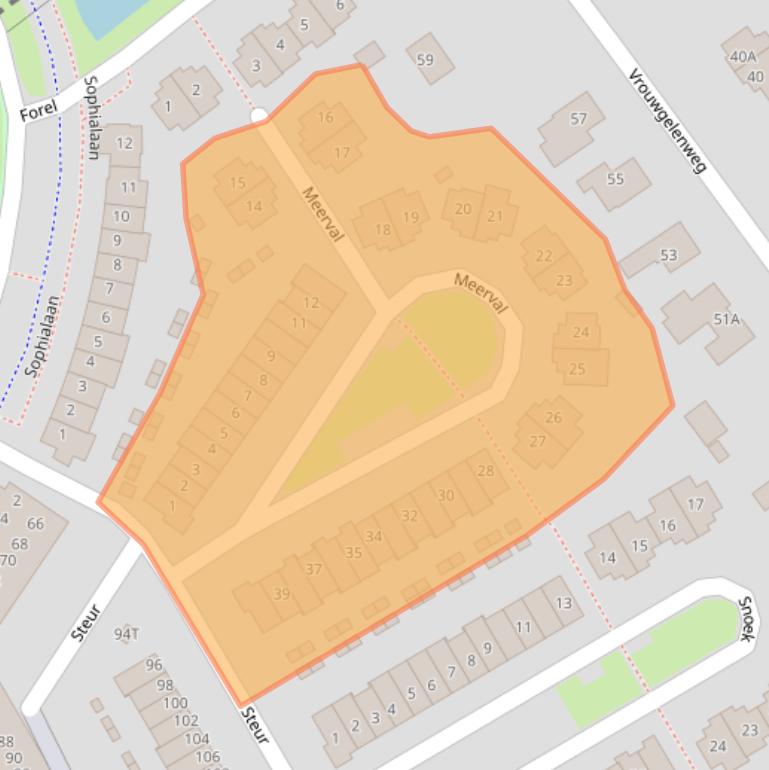 Kaart van postcodegebied 3344JG.