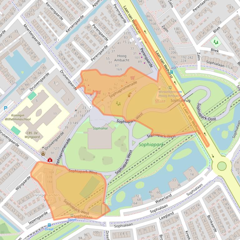 Kaart van postcodegebied 3344PM.