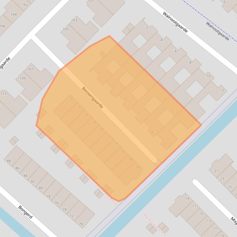 Kaart van postcodegebied 3344PV.