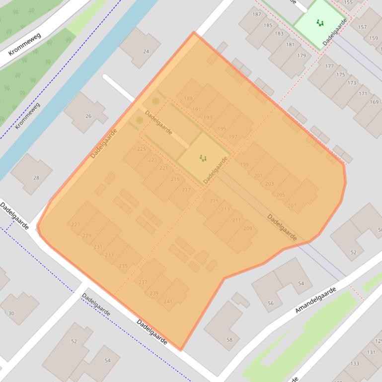 Kaart van postcodegebied 3344RM.