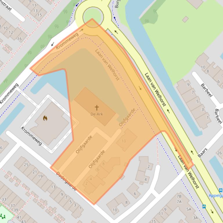 Kaart van postcodegebied 3344RP.