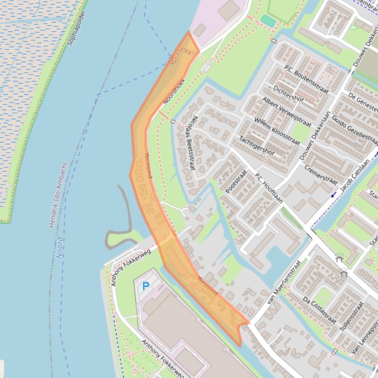 Kaart van postcodegebied 3351AN.