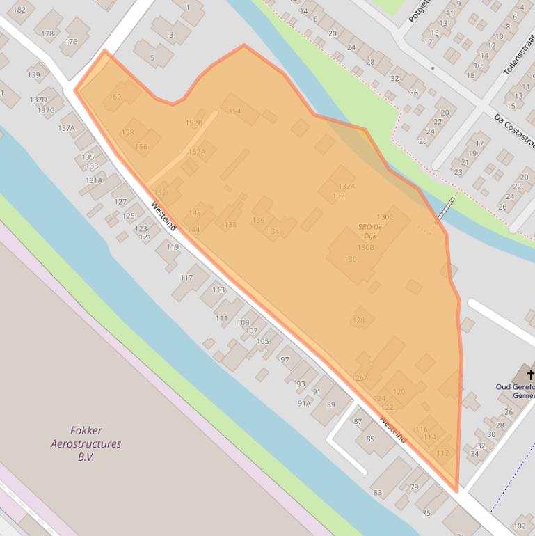 Kaart van postcodegebied 3351AR.